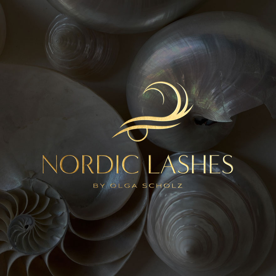 Logo and design development for brand Nordic Lashes